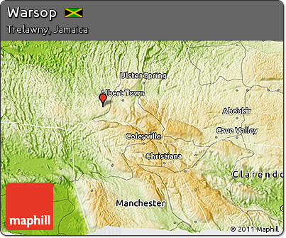 Physical 3D Map of Warsop