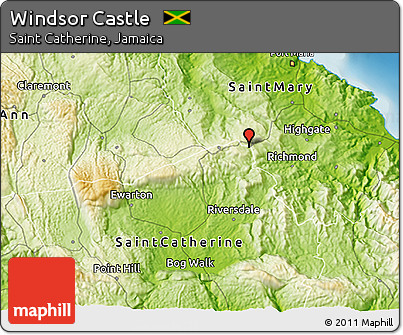 Physical 3D Map of Windsor Castle