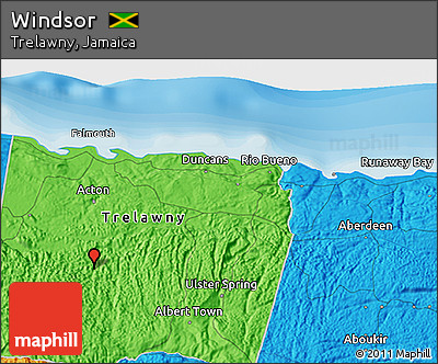 Political 3D Map of Windsor