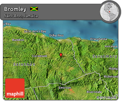 Satellite 3D Map of Bromley
