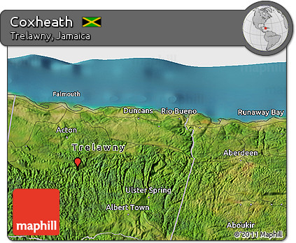 Satellite 3D Map of Coxheath
