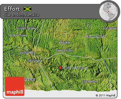 Satellite 3D Map of Effort
