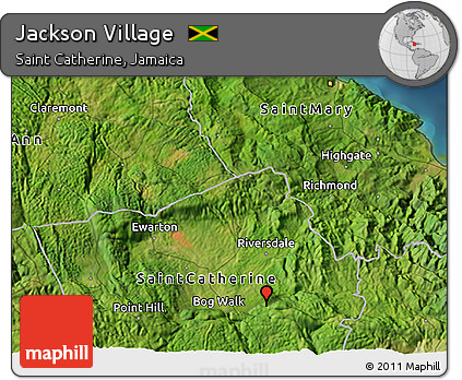 Satellite 3D Map of Jackson Village