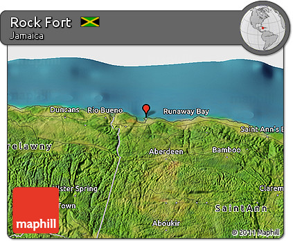 Satellite 3D Map of Rock Fort
