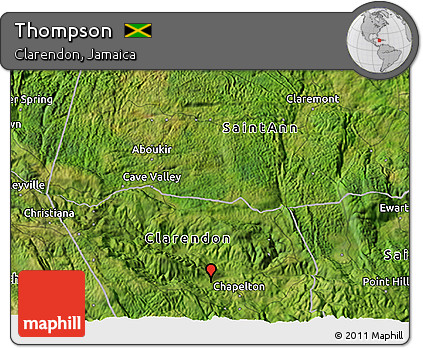Satellite 3D Map of Thompson