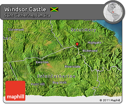 Satellite 3D Map of Windsor Castle