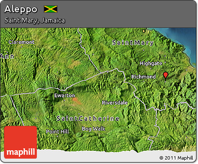 Satellite 3D Map of Aleppo