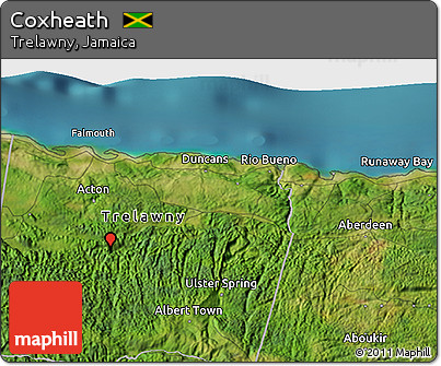 Satellite 3D Map of Coxheath
