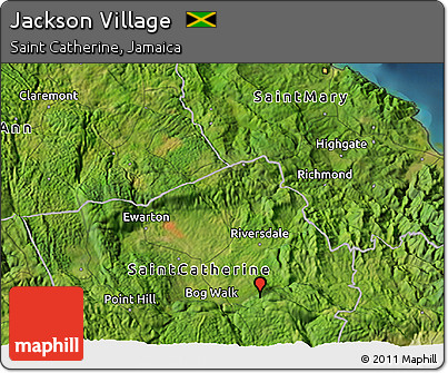 Satellite 3D Map of Jackson Village