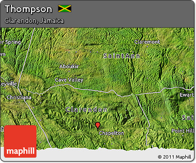 Satellite 3D Map of Thompson