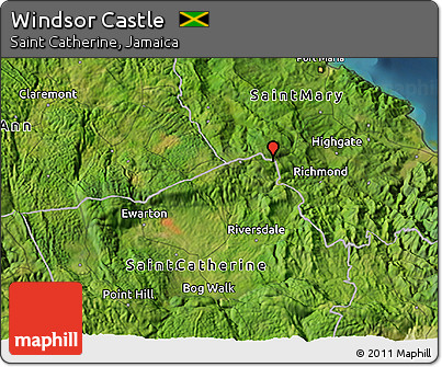 Satellite 3D Map of Windsor Castle