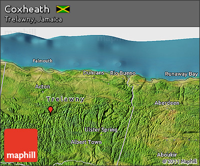 Satellite 3D Map of Coxheath