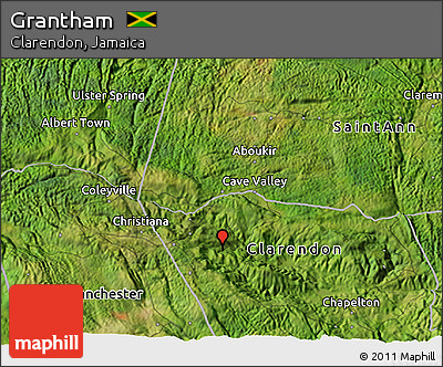 Satellite 3D Map of Grantham
