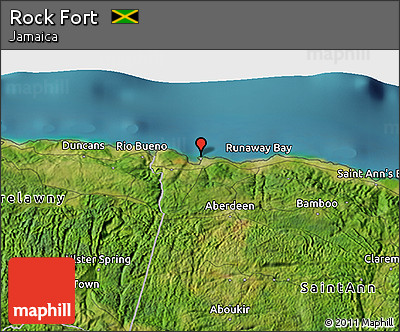Satellite 3D Map of Rock Fort