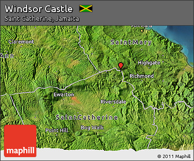 Satellite 3D Map of Windsor Castle