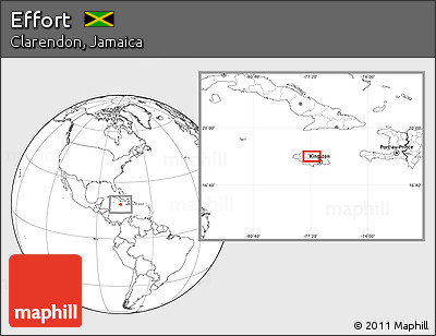 Blank Location Map of Effort