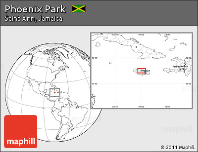 Blank Location Map of Phoenix Park