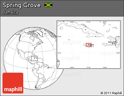 Blank Location Map of Spring Grove