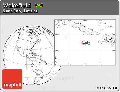 Blank Location Map of Wakefield