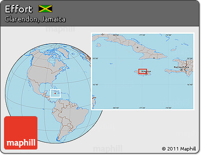 Gray Location Map of Effort