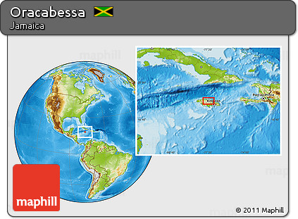 Physical Location Map of Oracabessa