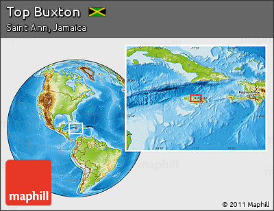 Physical Location Map of Top Buxton