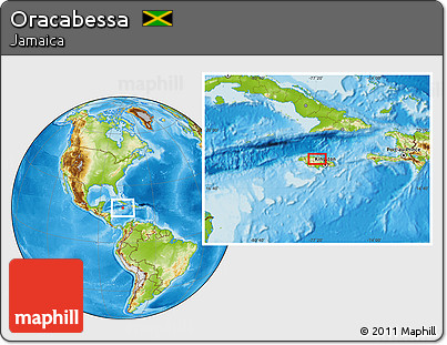 Physical Location Map of Oracabessa