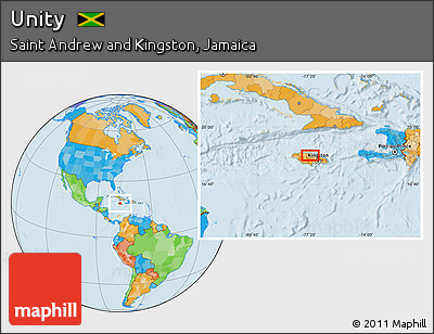 Political Location Map of Unity