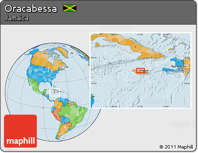 Political Location Map of Oracabessa