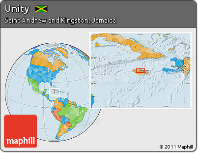 Political Location Map of Unity