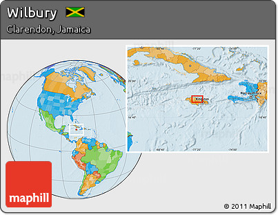 Political Location Map of Wilbury