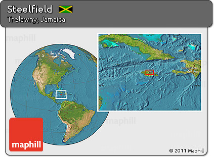 Satellite Location Map of Steelfield