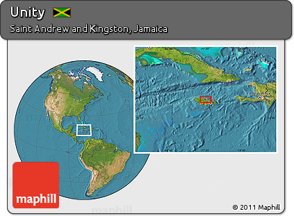 Satellite Location Map of Unity