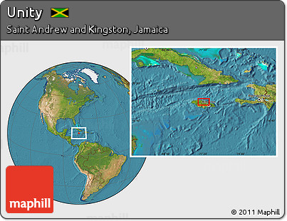 Satellite Location Map of Unity