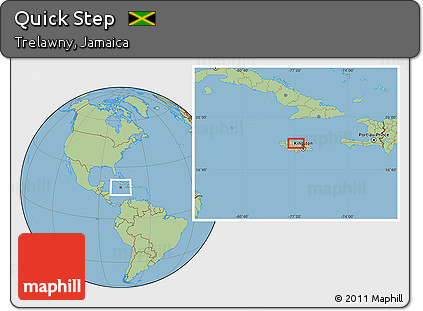 Savanna Style Location Map of Quick Step