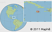 Savanna Style Location Map of the area around 18° 21' 26" N, 77° 16' 30" W