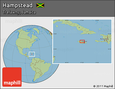 Savanna Style Location Map of Hampstead