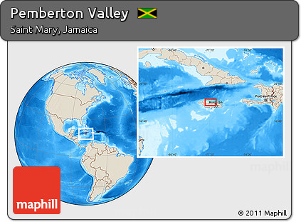 Shaded Relief Location Map of Pemberton Valley