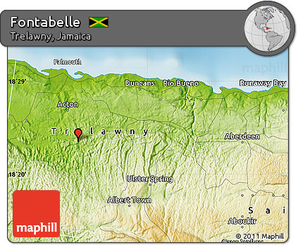 Physical Map of Fontabelle