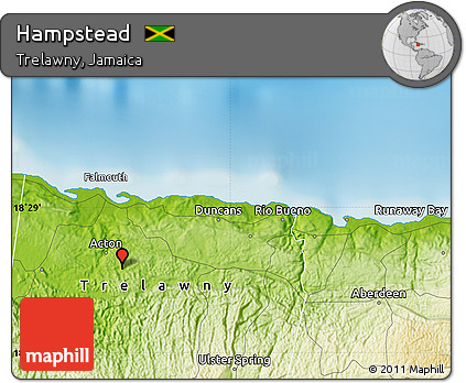 Physical Map of Hampstead