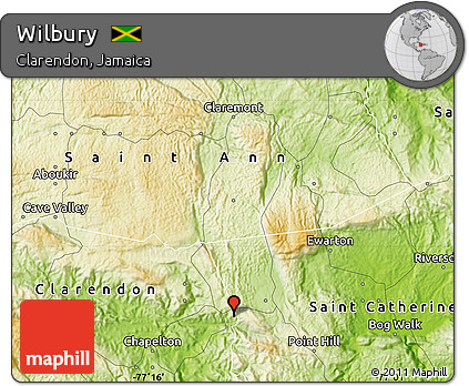 Physical Map of Wilbury