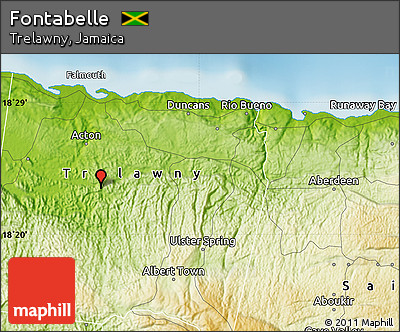 Physical Map of Fontabelle