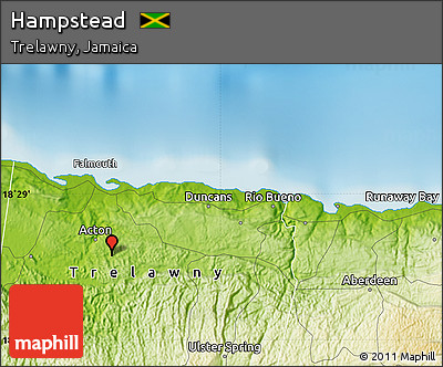 Physical Map of Hampstead