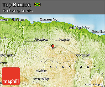 Physical Map of Top Buxton