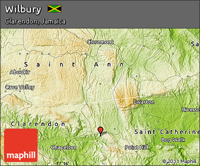 Physical Map of Wilbury