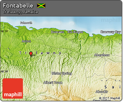 Physical Map of Fontabelle