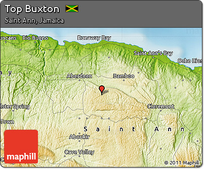 Physical Map of Top Buxton