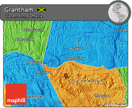 Political Map of Grantham