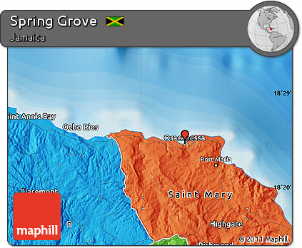 Political Map of Spring Grove