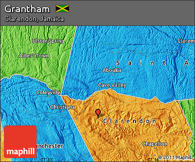 Political Map of Grantham